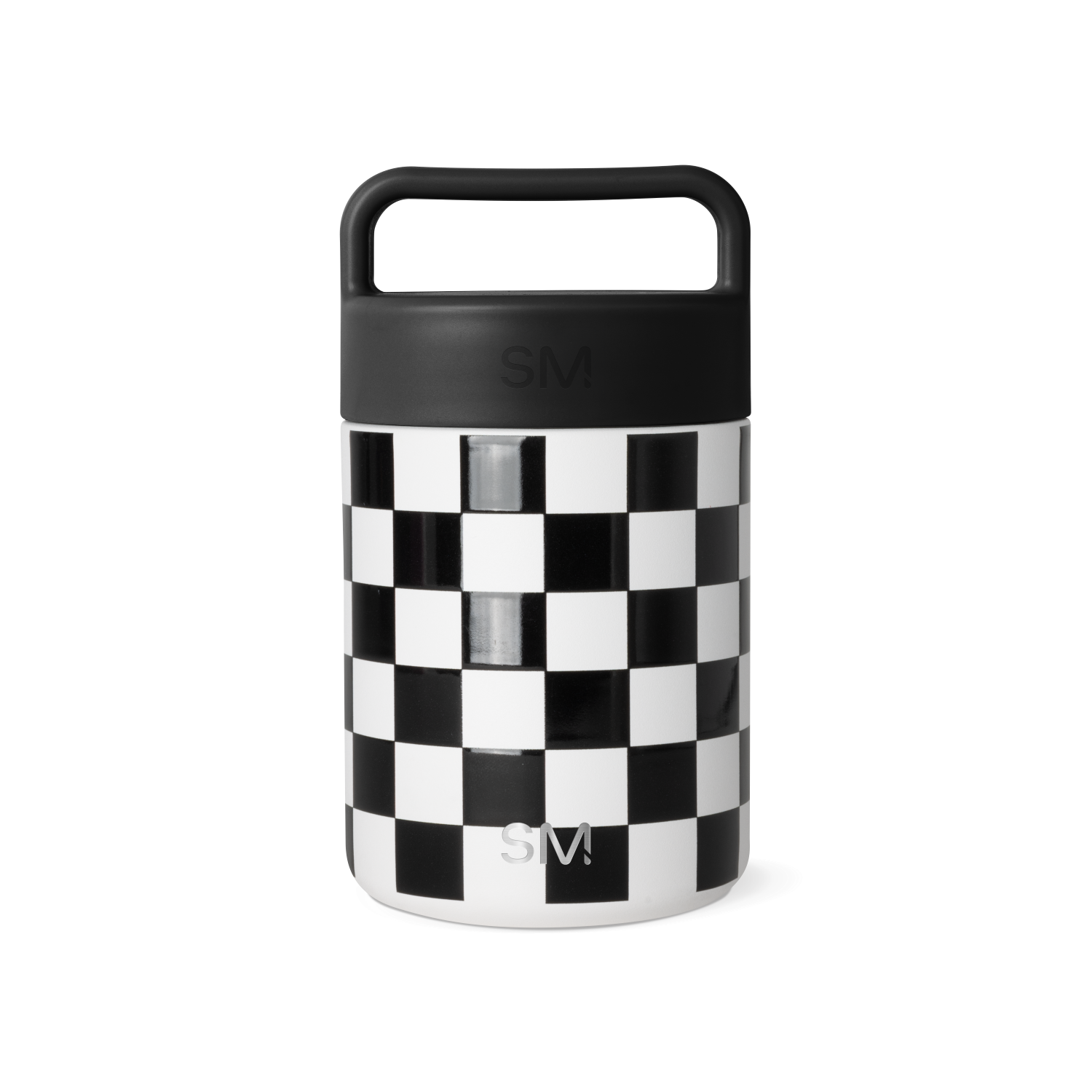 Provision Food Jar - 12oz / Black and White Checkmate